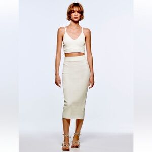New ZARA Rib Crop Top